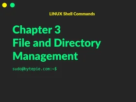 File and Directory Management